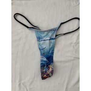 Deep Sea Dolphin String Thong / Bikini Bottom Size S